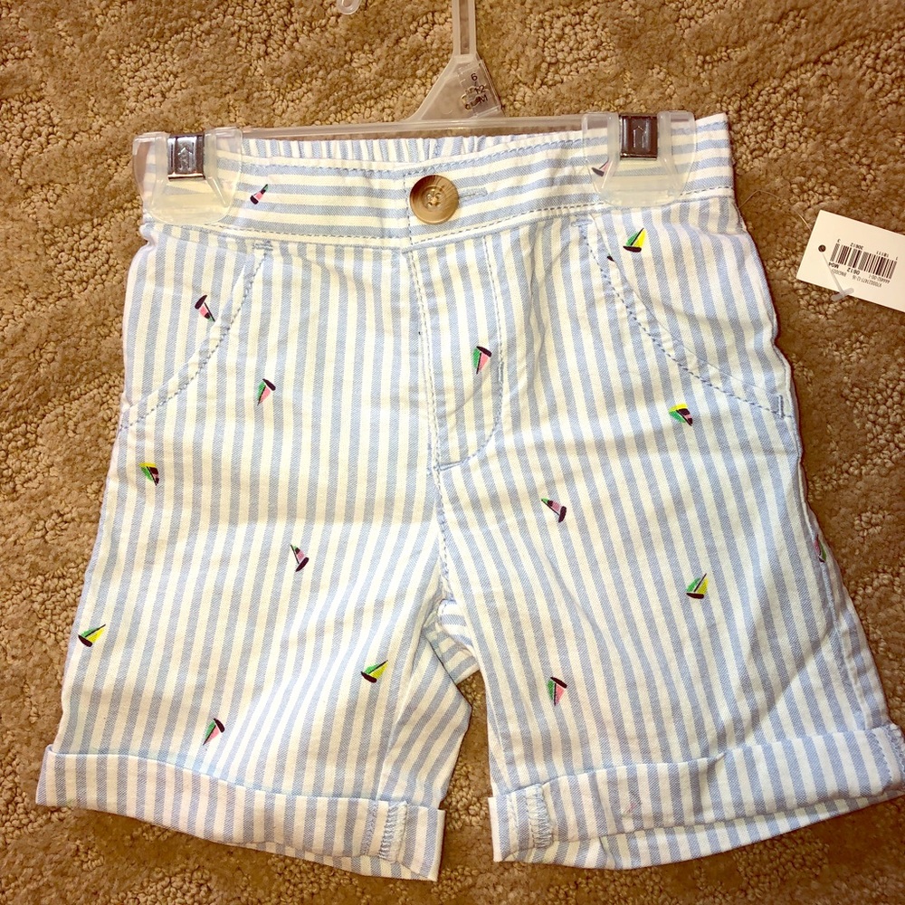 NWT baby boy sailboat shorts